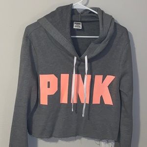 PINK Victoria’s Secret Pullover Cropped Hoodie